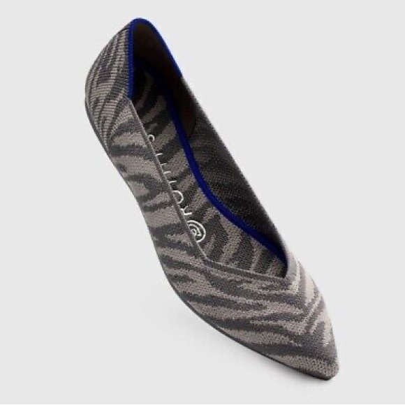 Rothy's Shoes - RETIRED! Rothys The Point Grey Zebra Flats Size 10